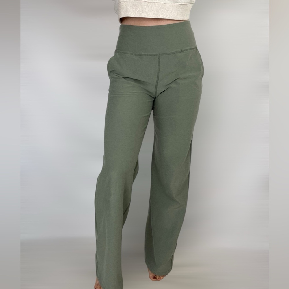 Beyond Yoga Olive Green Wide Leg Pants